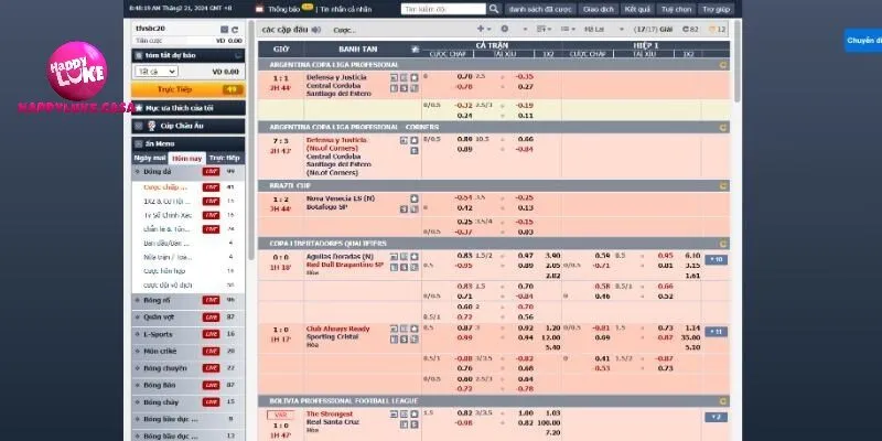 Các bộ môn điển hình tại cổng game